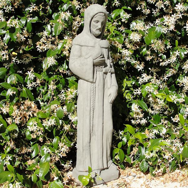 Vintage St. Francis w/ Cross – Designer Stone Inc.