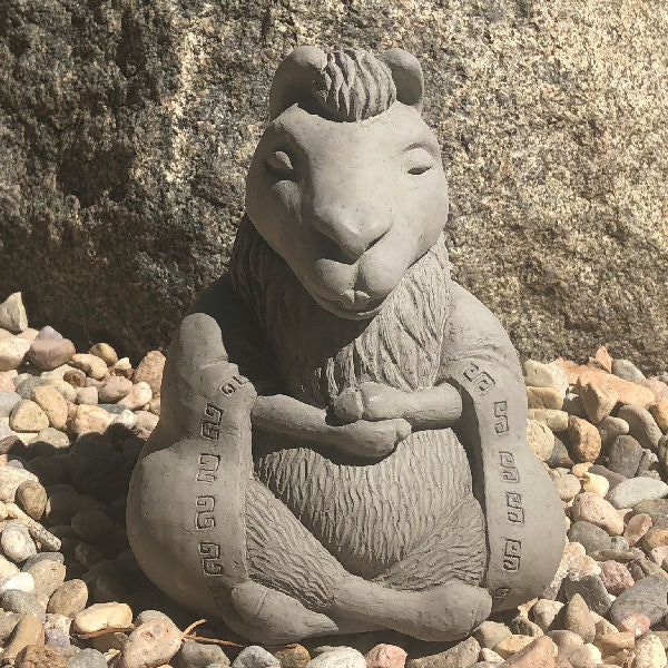Meditating Buddha Llama Garden Statue