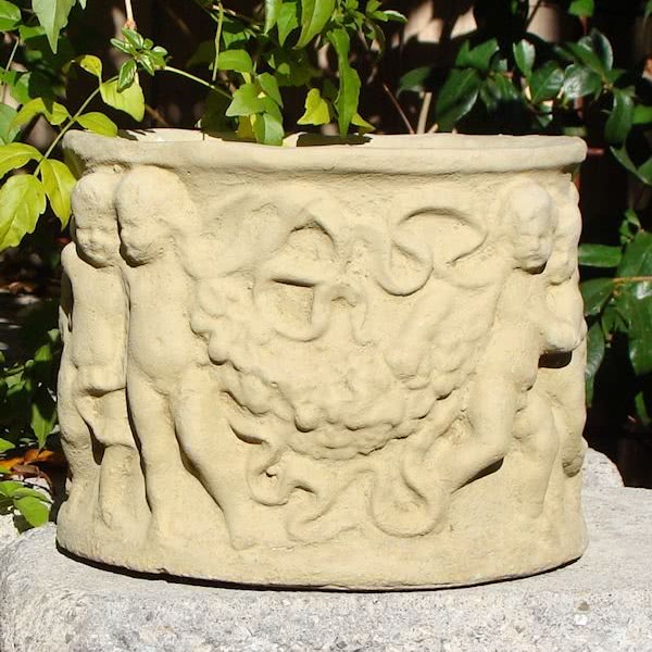 cherub planter pot Cherub Flowerpot (Small) – Designer Stone Inc