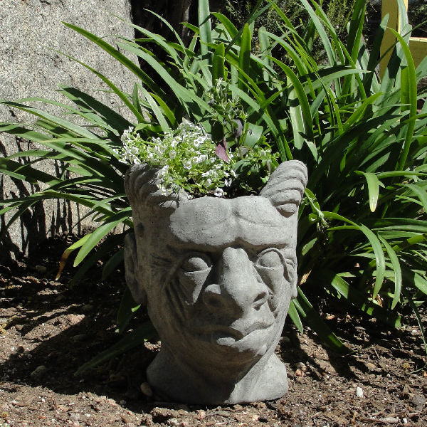 head pot planter Gargoyle Head Planter (Small) – Designer Stone Inc