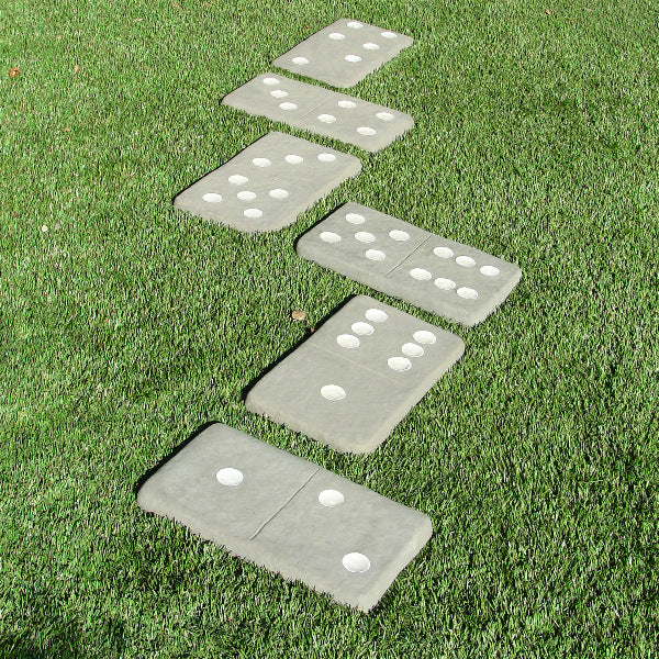 cast stone domino stepping stones