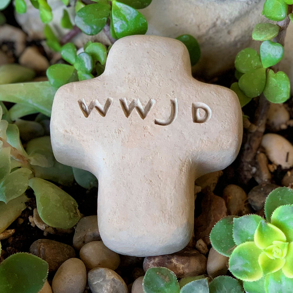 WWJD - Cross Spirit Stone