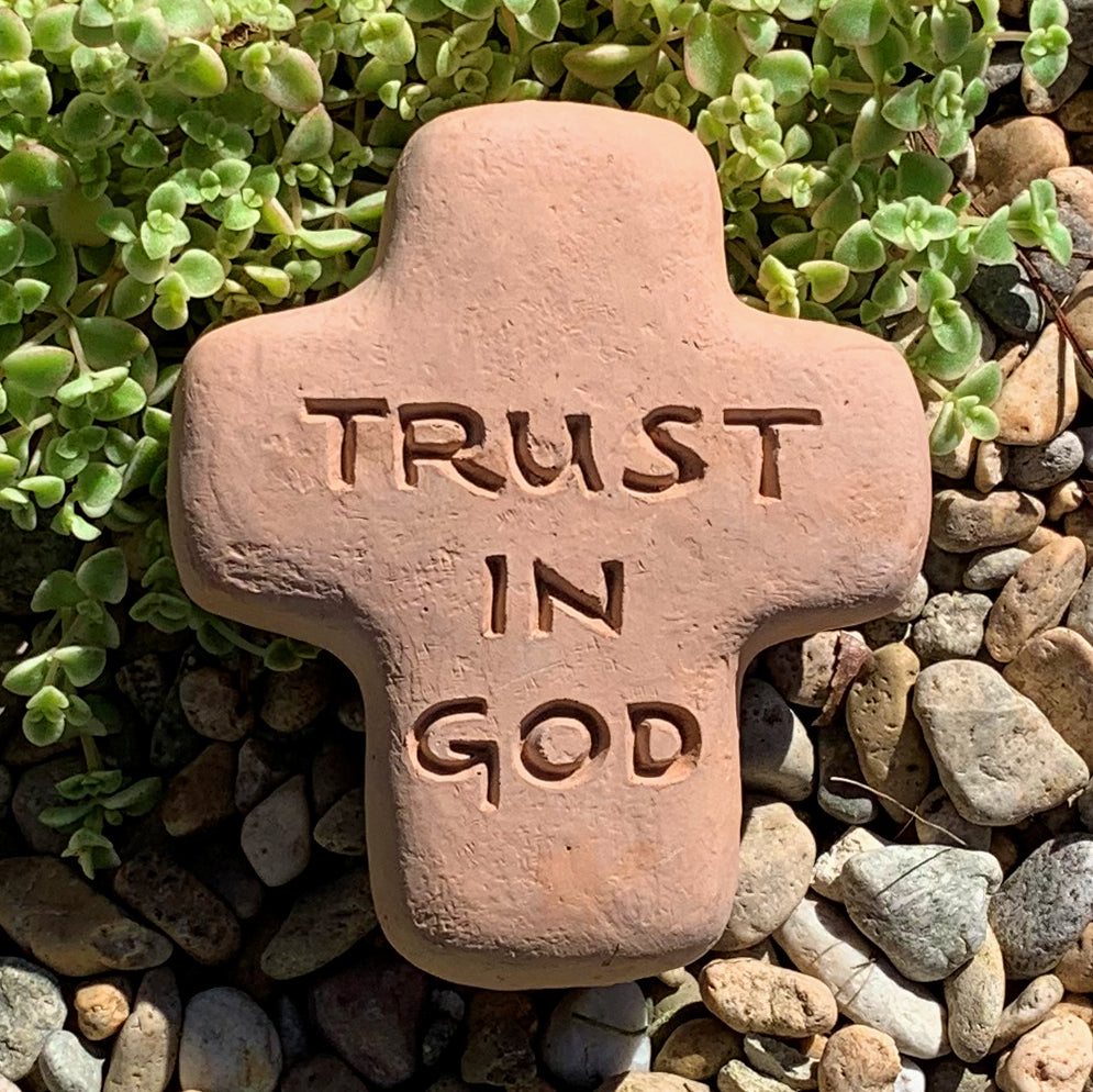 Trust in God - Cross Spirit Stone