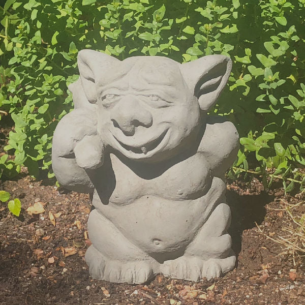 Garden Troll Picking Butt Statue