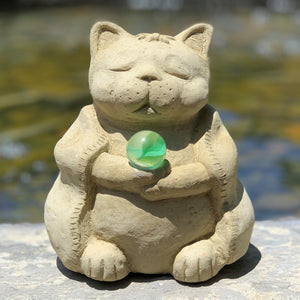 
                
                    Load image into Gallery viewer, Meditating Cat w/ Cat&amp;#39;s Eye
                
            