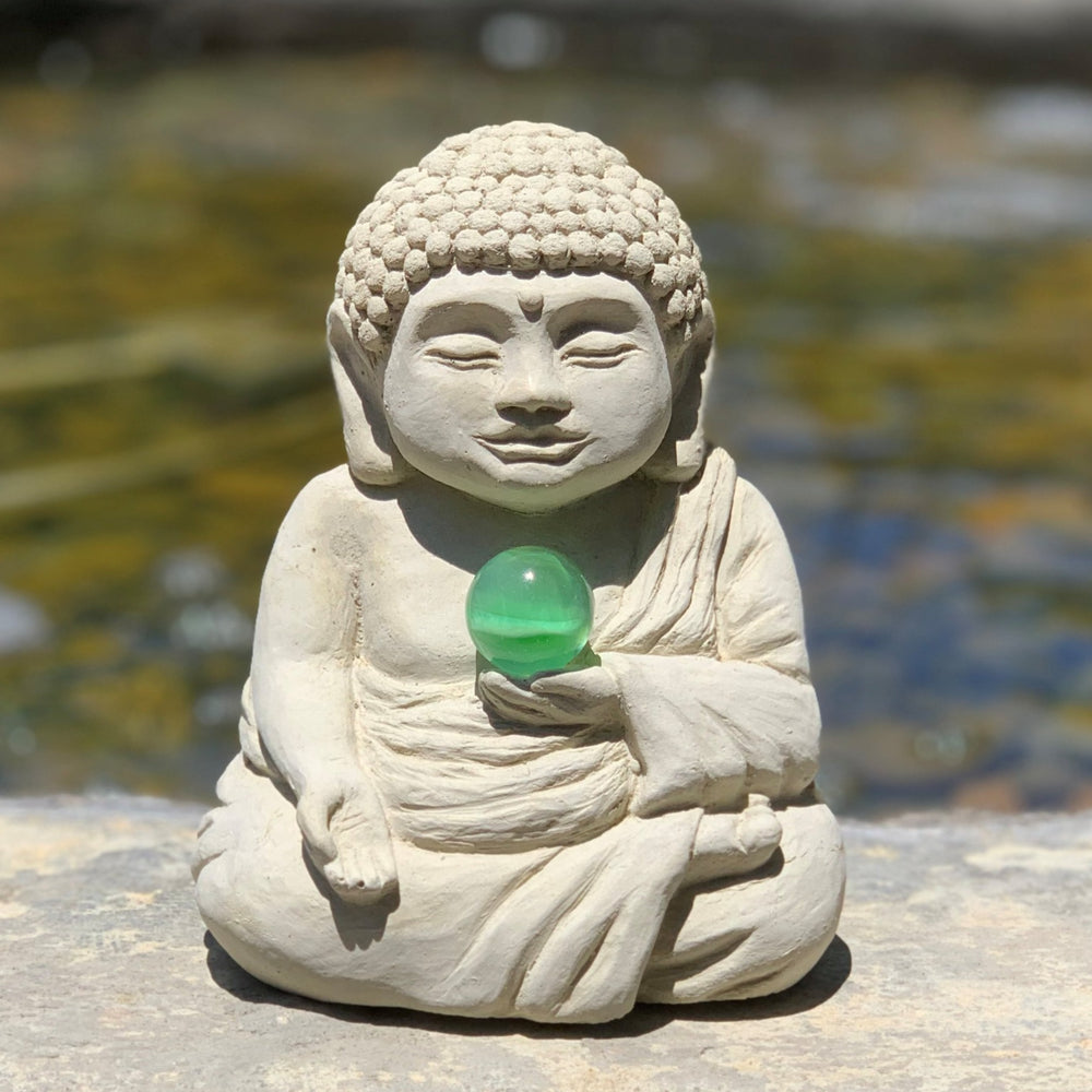
                
                    Load image into Gallery viewer, Meditating Buddha w/ Cat&amp;#39;s Eye
                
            