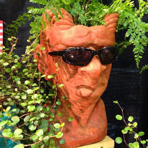 Gargoyle Head Planter
