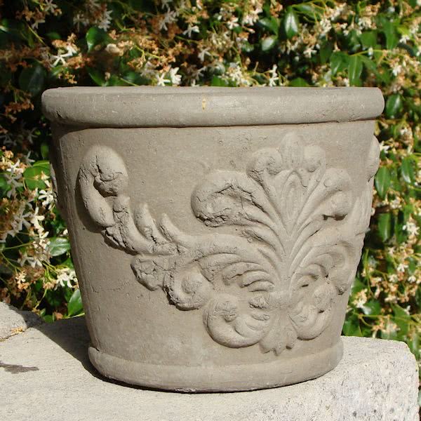 DBL RIMMED ITALIAN PLANTERS (8 pots total) - Campo de' Fiori - Naturally  mossed terra cotta planters, carved stone, forged iron, cast bronze,  distinctive lighting, zinc and more for your home and garden.