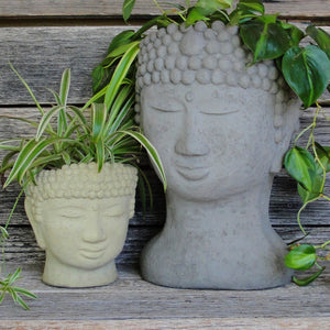 buddha head plant pot Buddha Head Planter (Small) – Designer Stone Inc