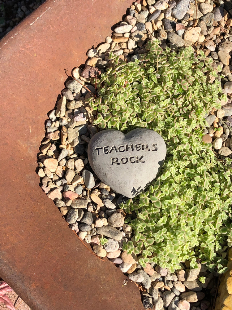 Teachers Rock - Heart Spirit Stone