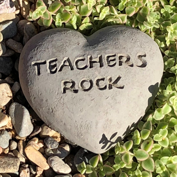 Teachers Rock - Heart Spirit Stone