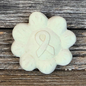 Fight Cancer Ribbon - Passion Flowers Spirit Stones