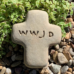 
                
                    Load image into Gallery viewer, WWJD - Cross Spirit Stone
                
            