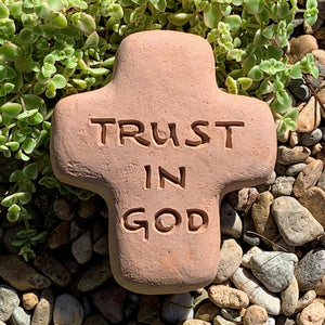 
                
                    Load image into Gallery viewer, Trust in God - Cross Spirit Stone
                
            