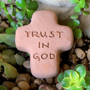 
                
                    Load image into Gallery viewer, Trust in God - Cross Spirit Stone
                
            